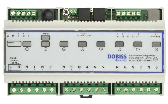 DO5411 DOBISS Module relais (8x 16A/230V)