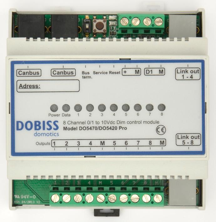 DO5470 DOBISS Dimmer 8x 0-10V/1-10V