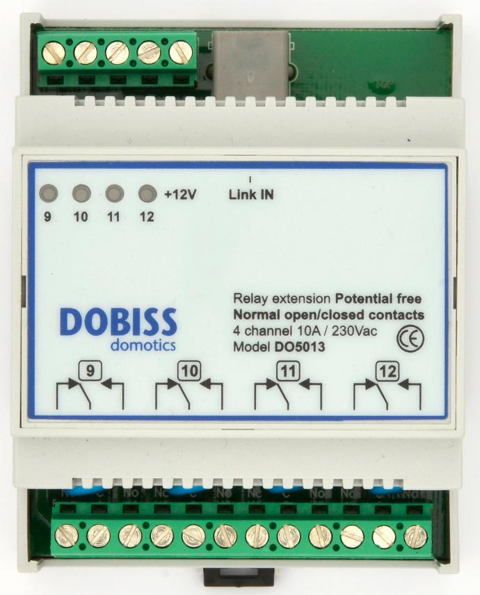 DO5013 DOBISS Module d'extension libre de potentiel (4x inverseur 10A/230V)