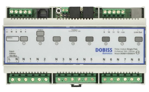 [DO5411] DO5411 DOBISS Moduł przekaźnikowy 16A/230V