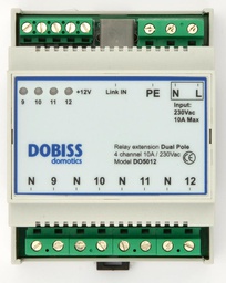 [DO5012] DO5012 DOBISS Module d'extension bipolaire (4x 10A/230V)